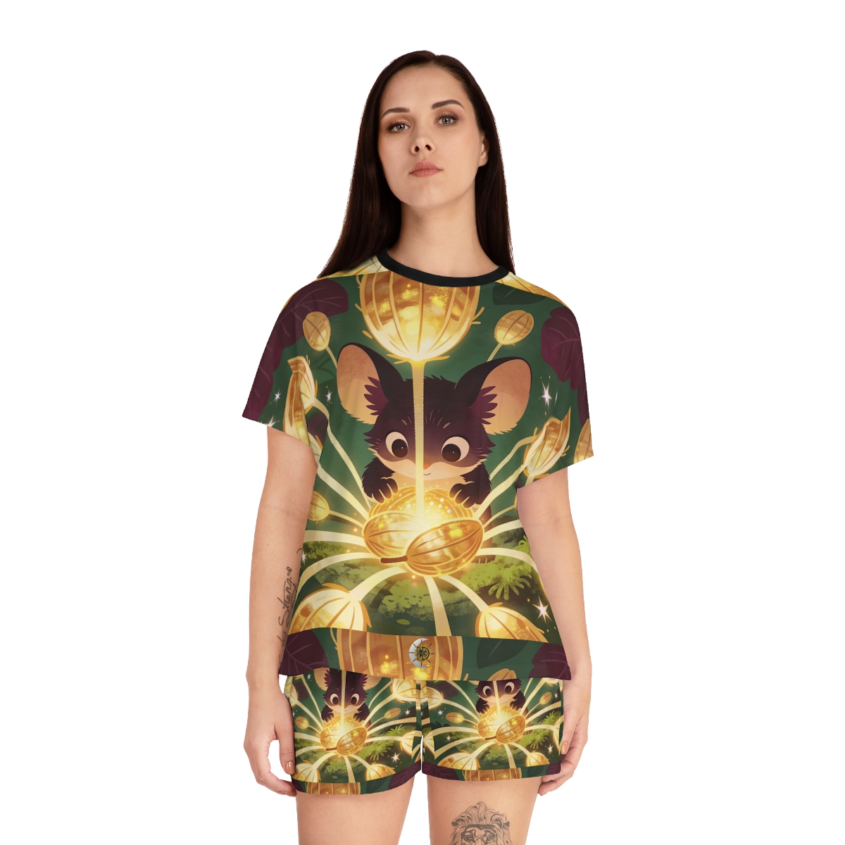 HD Lanternseed Friend Women’s Short Pajama Set — additional view