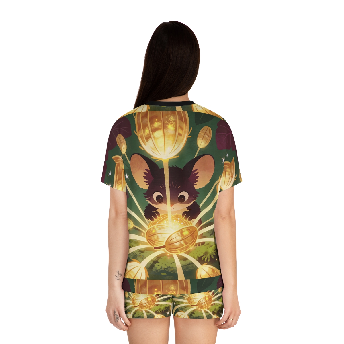 HD Lanternseed Friend Women’s Short Pajama Set — additional view