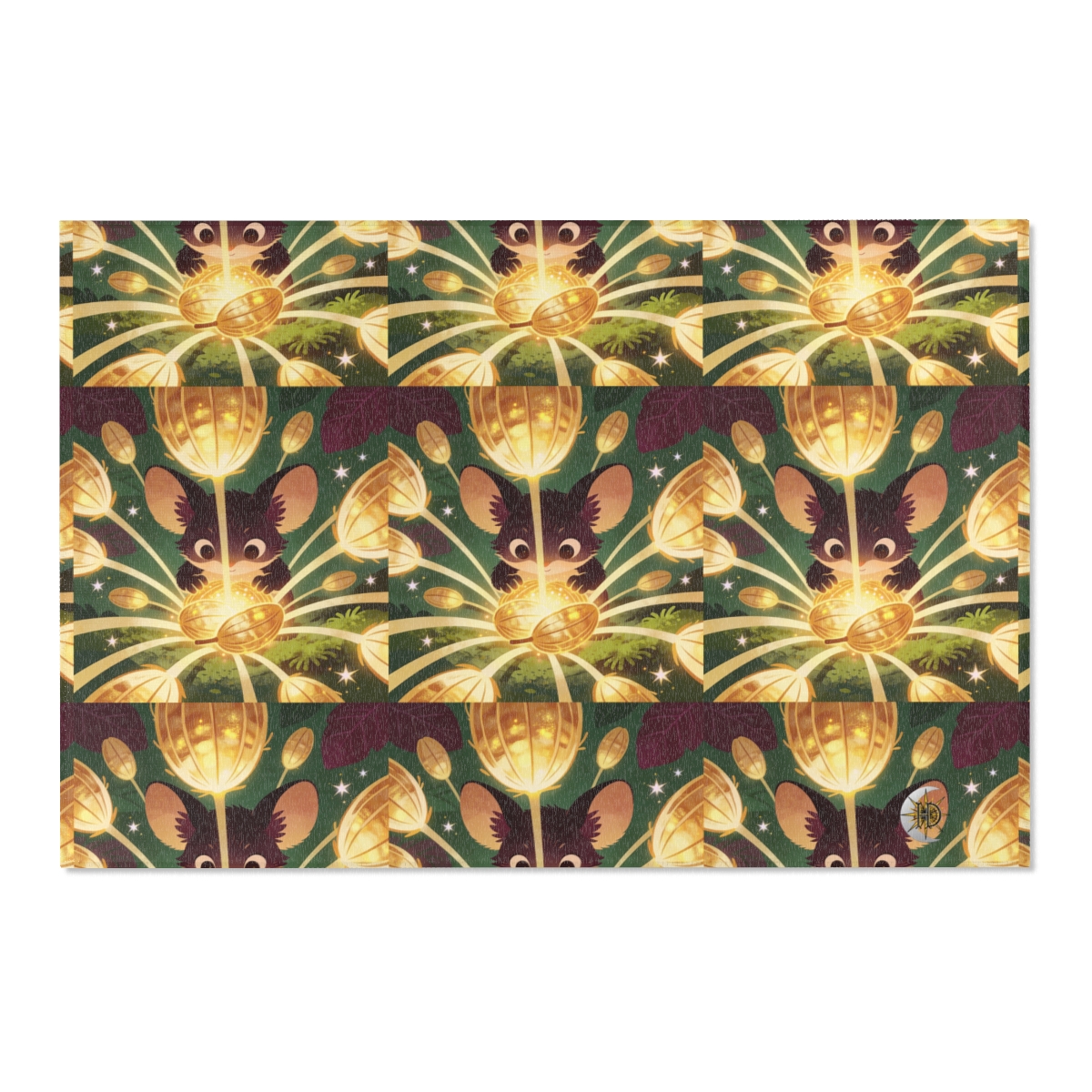 HD Lanternseed Friend Polyester Chenille Area Rug — additional view