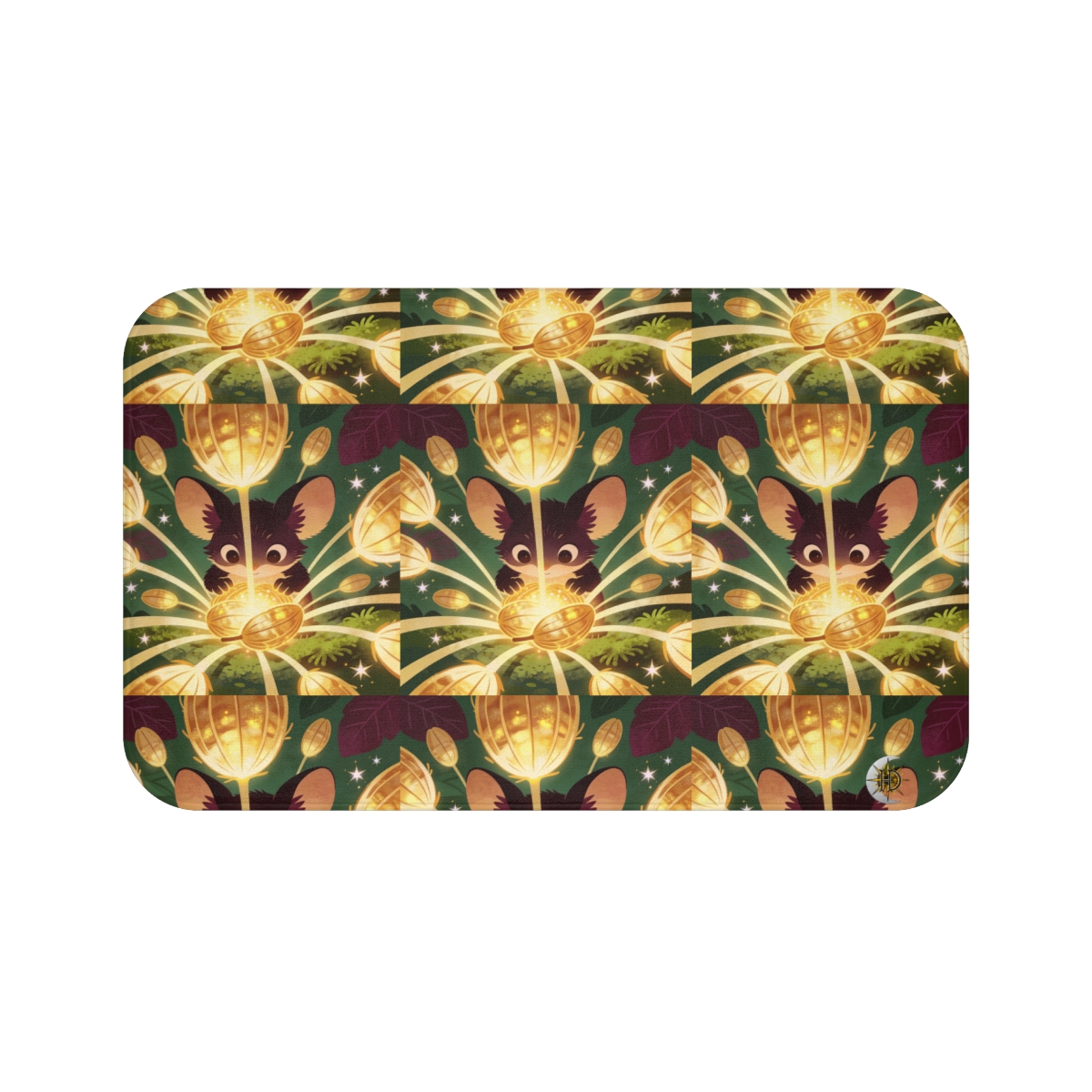 HD Lanternseed Friend Memory-Foam Bath Mat