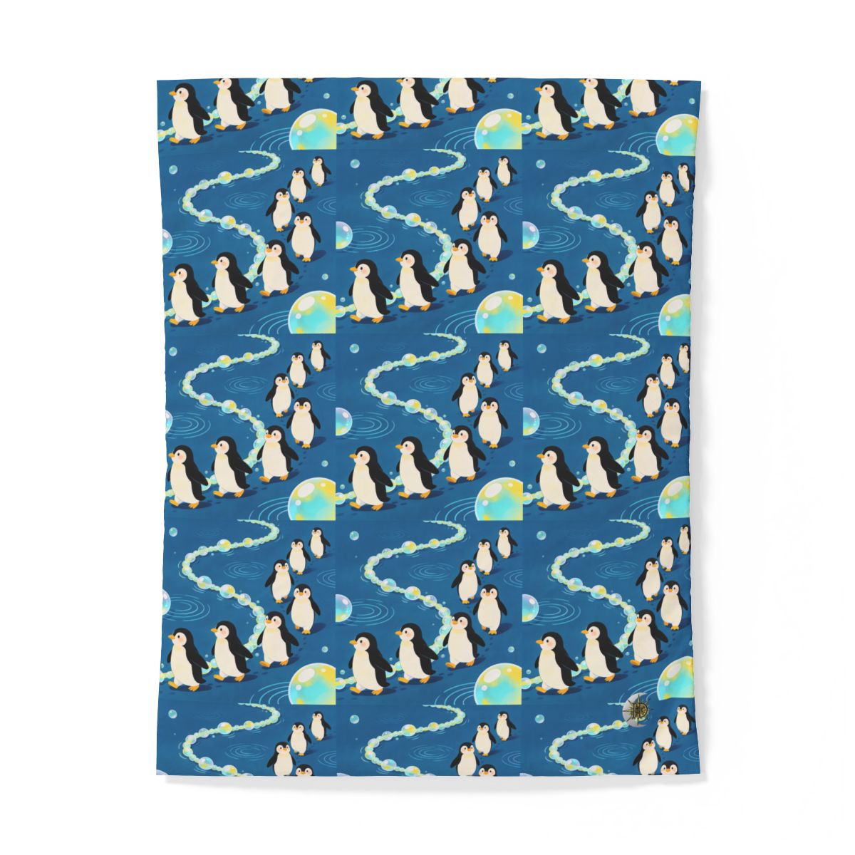 HD Bubbletrail Penguins 100% Cotton Duvet Cover