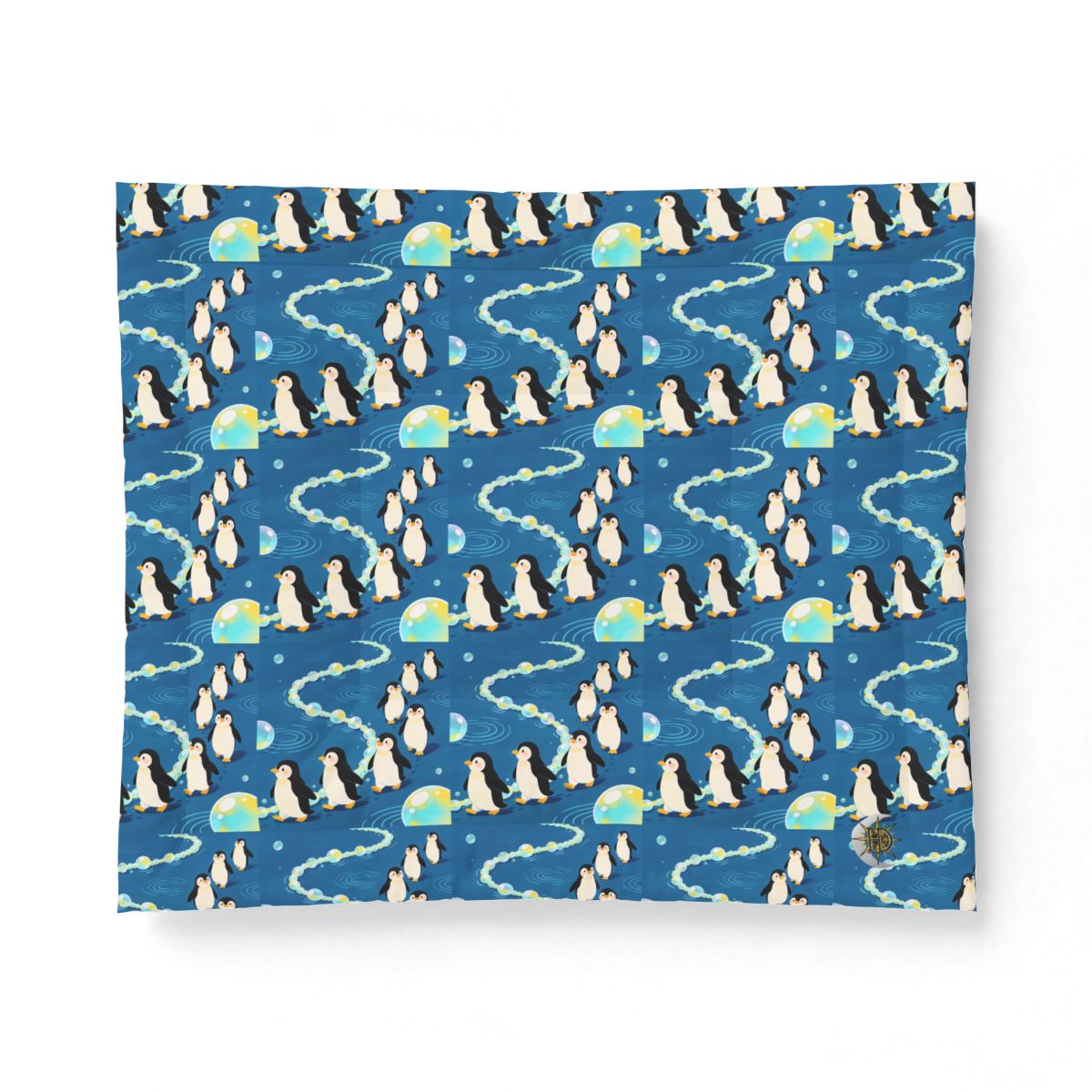 HD Bubbletrail Penguins Cotton-Shell Comforter