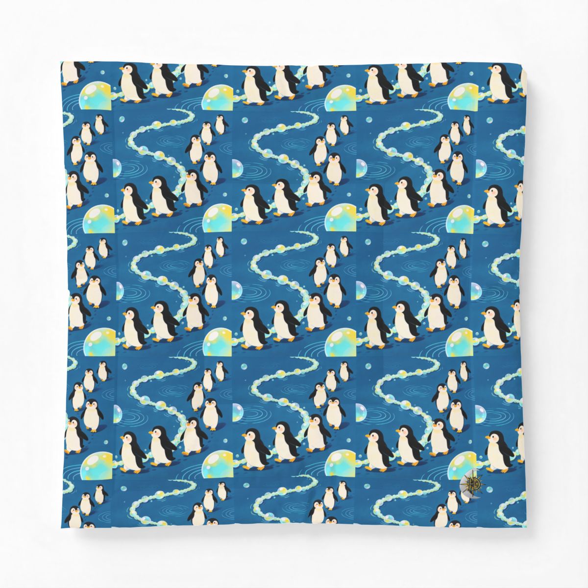 HD Bubbletrail Penguins Cotton-Shell Comforter — additional view