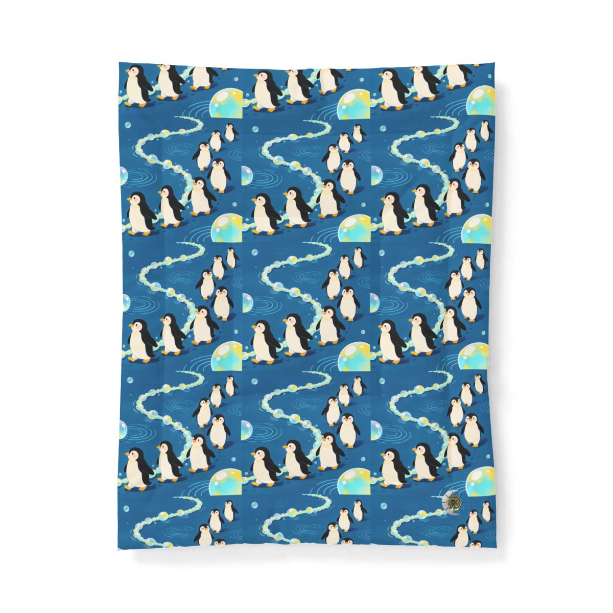 HD Bubbletrail Penguins Cotton-Shell Comforter — additional view