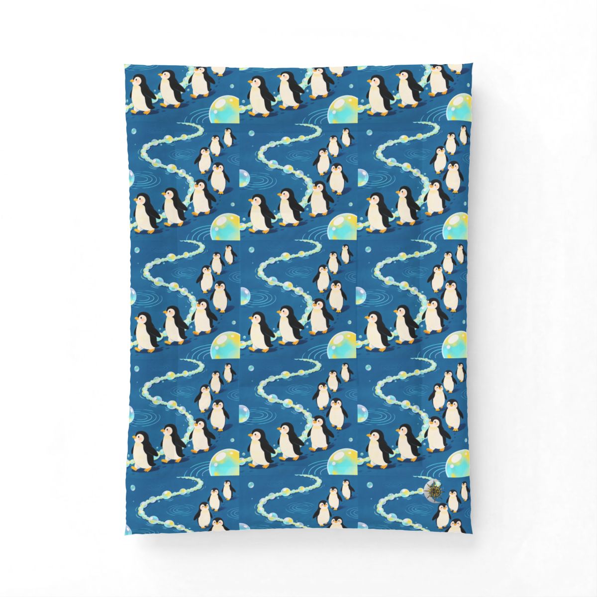 HD Bubbletrail Penguins Cotton-Shell Comforter — additional view