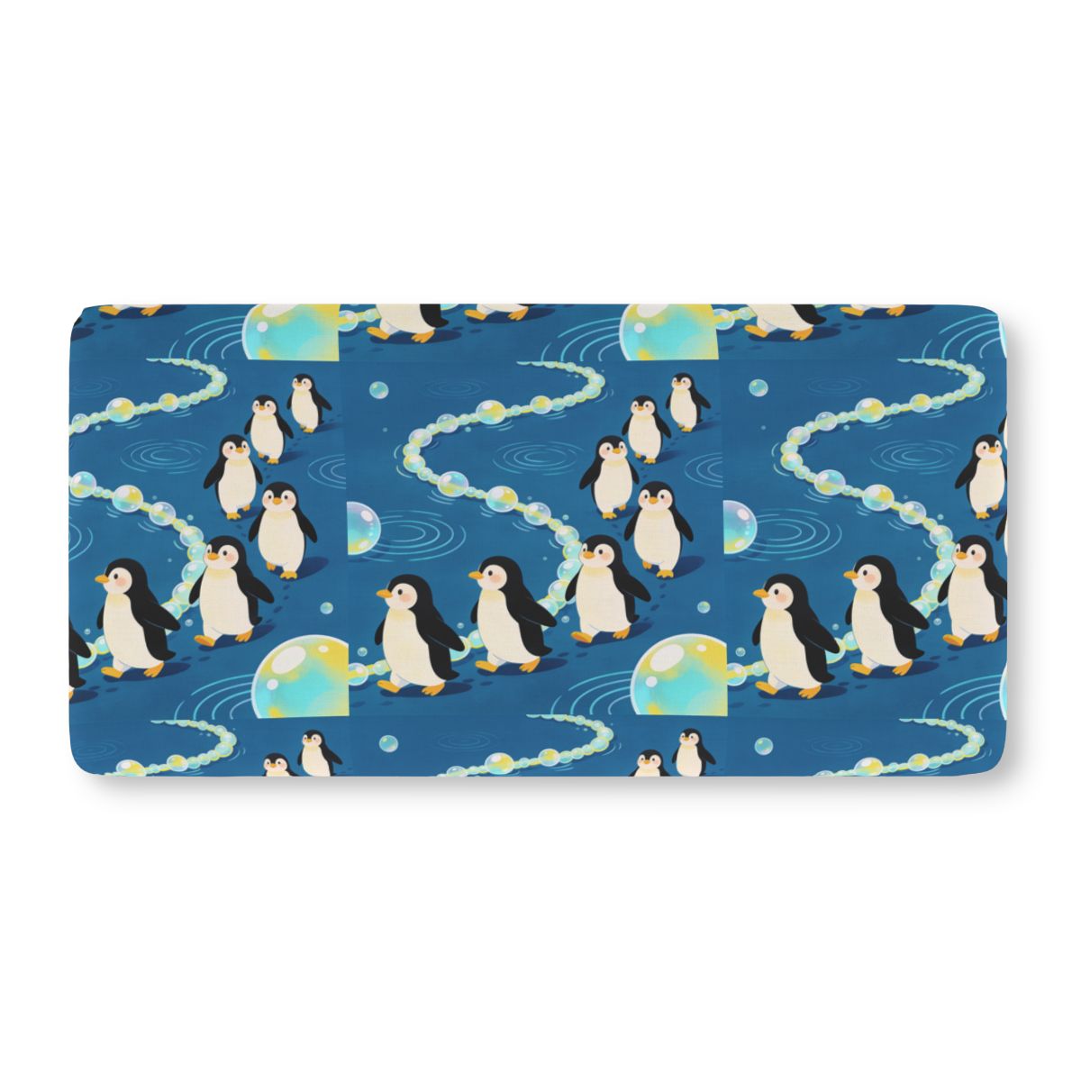 HD Bubbletrail Penguins Fitted Crib Sheet — additional view