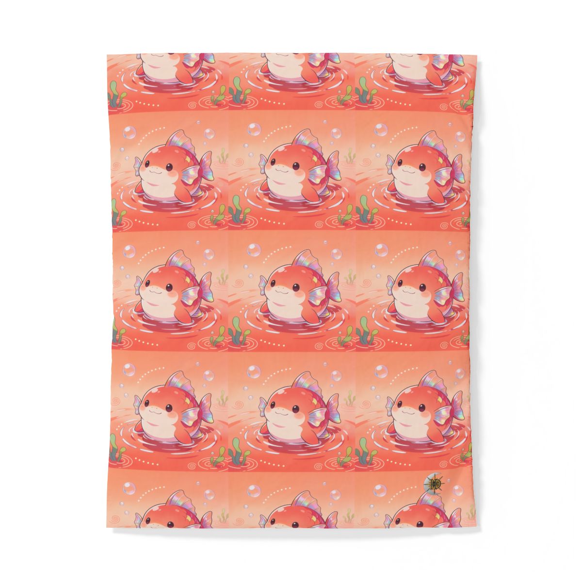 HD Coralfin Companion 100% Cotton Duvet Cover — additional view