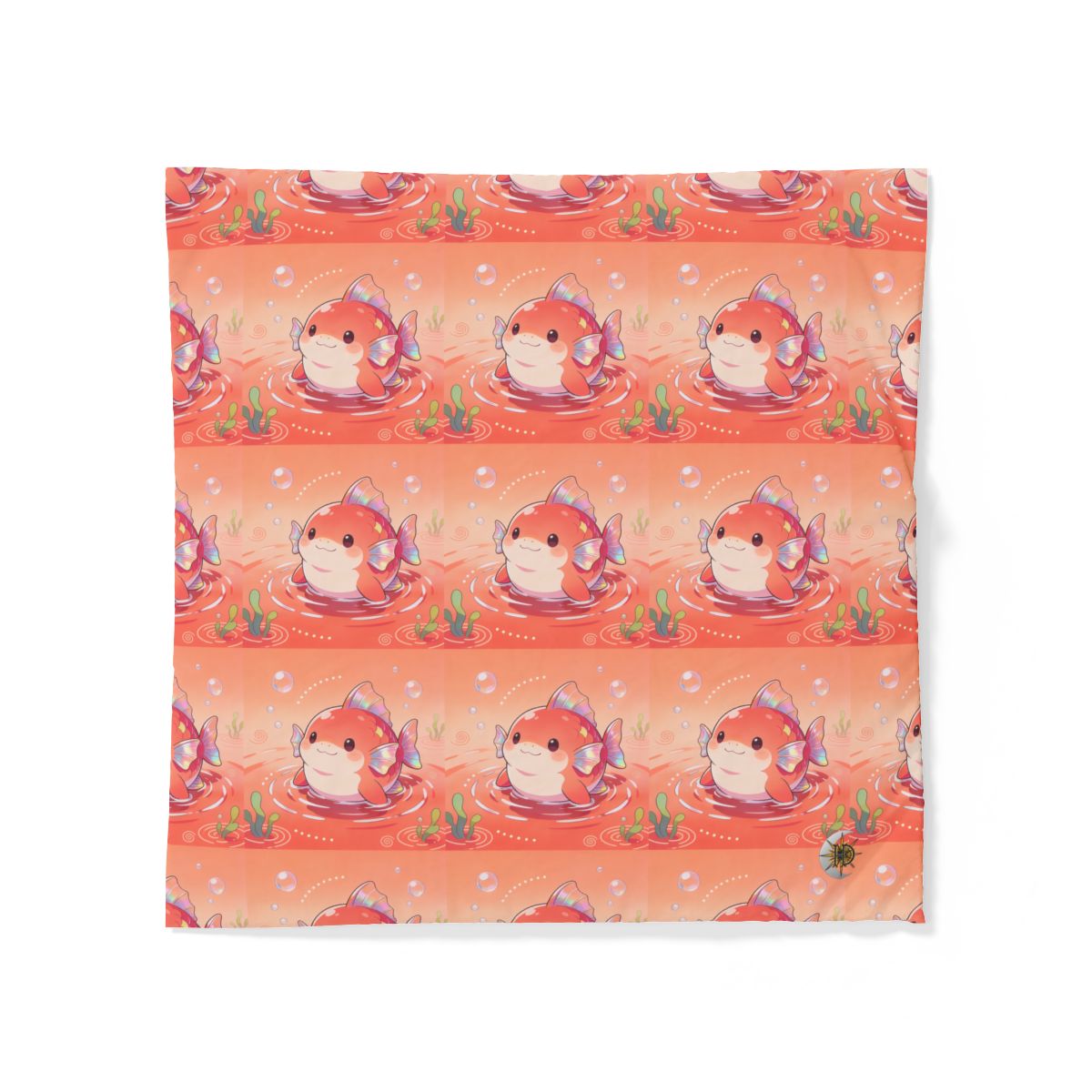 HD Coralfin Companion 100% Cotton Duvet Cover — additional view