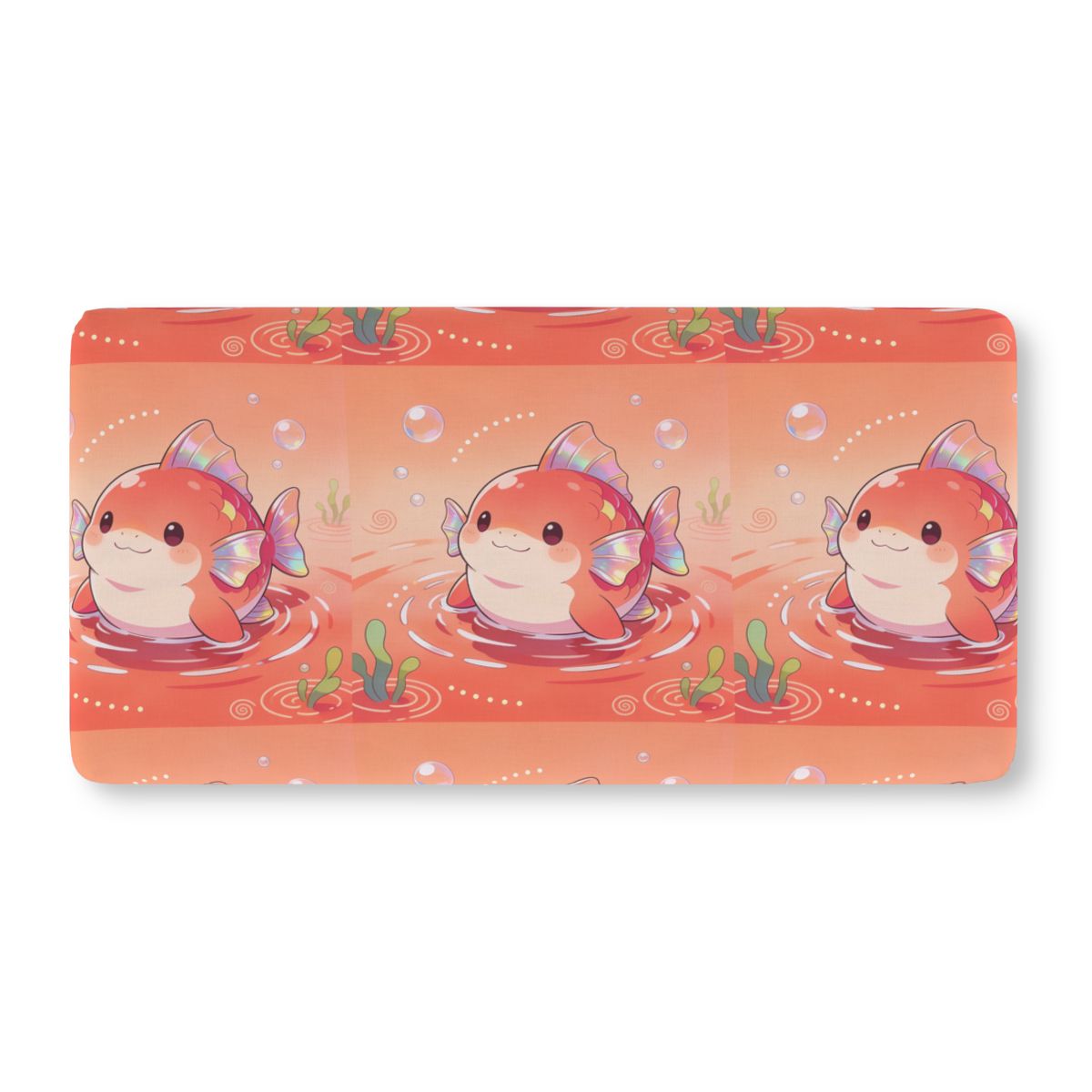 HD Coralfin Companion Fitted Crib Sheet — additional view