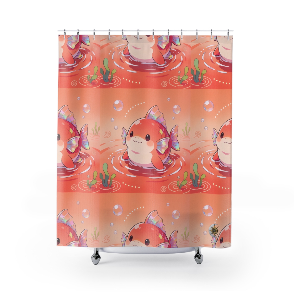 HD Coralfin Companion Shower Curtain