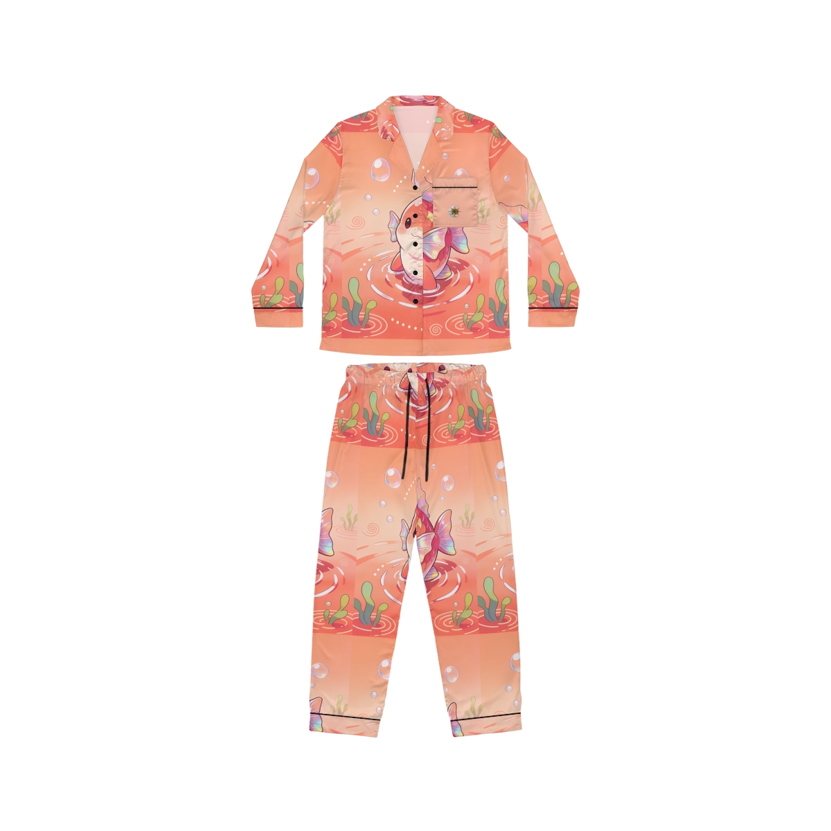 HD Coralfin Companion Women’s Satin Pajama Set