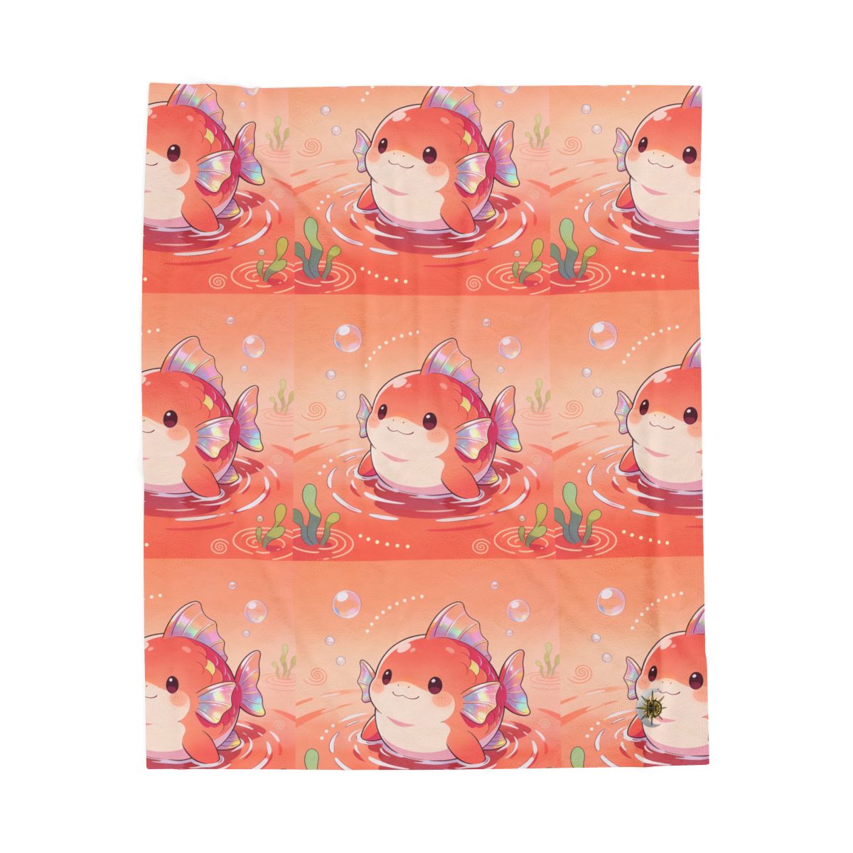 HD Coralfin Companion Velveteen Plush Blanket — additional view