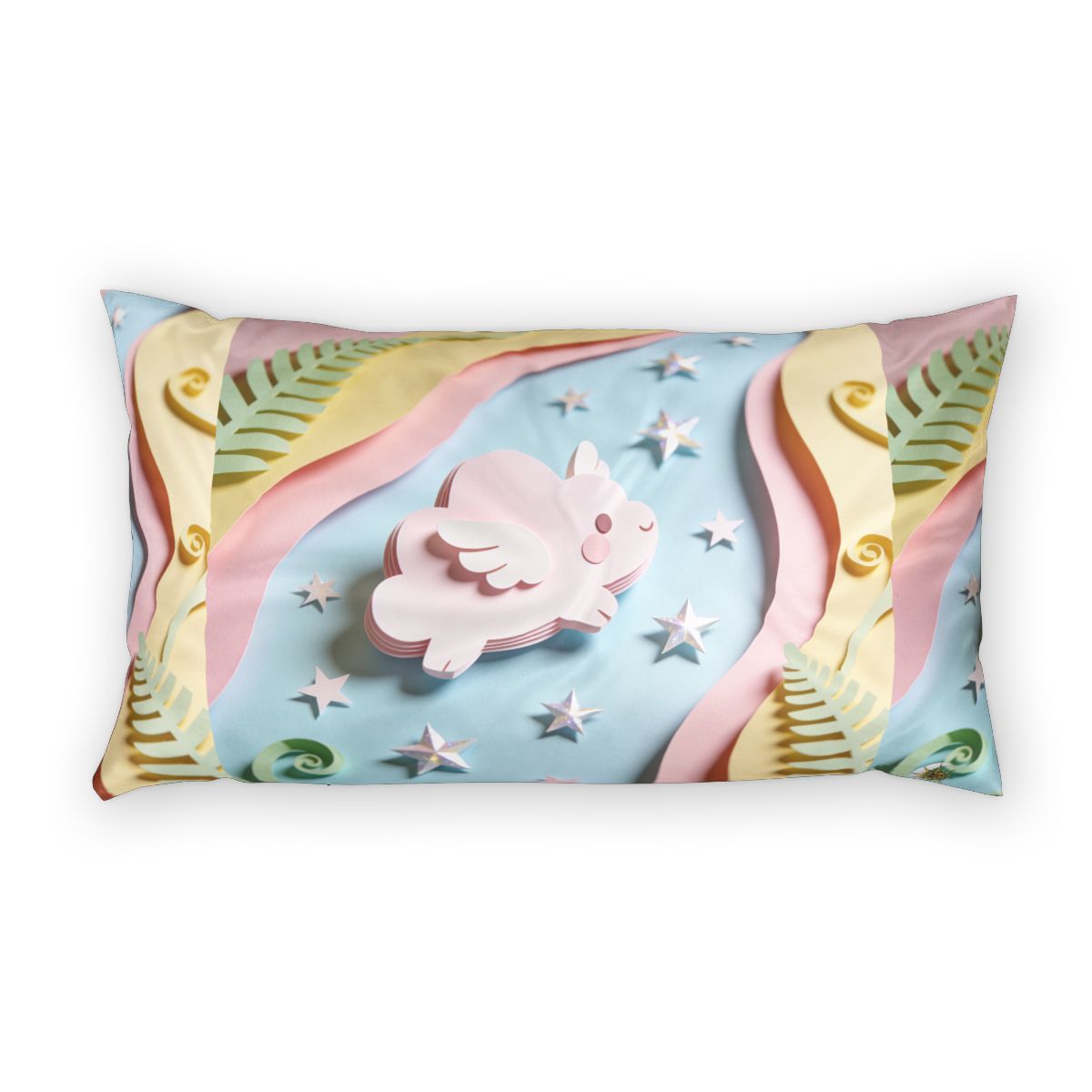 HD Pastel Cloudwing 100% Cotton Pillow Sham — additional view