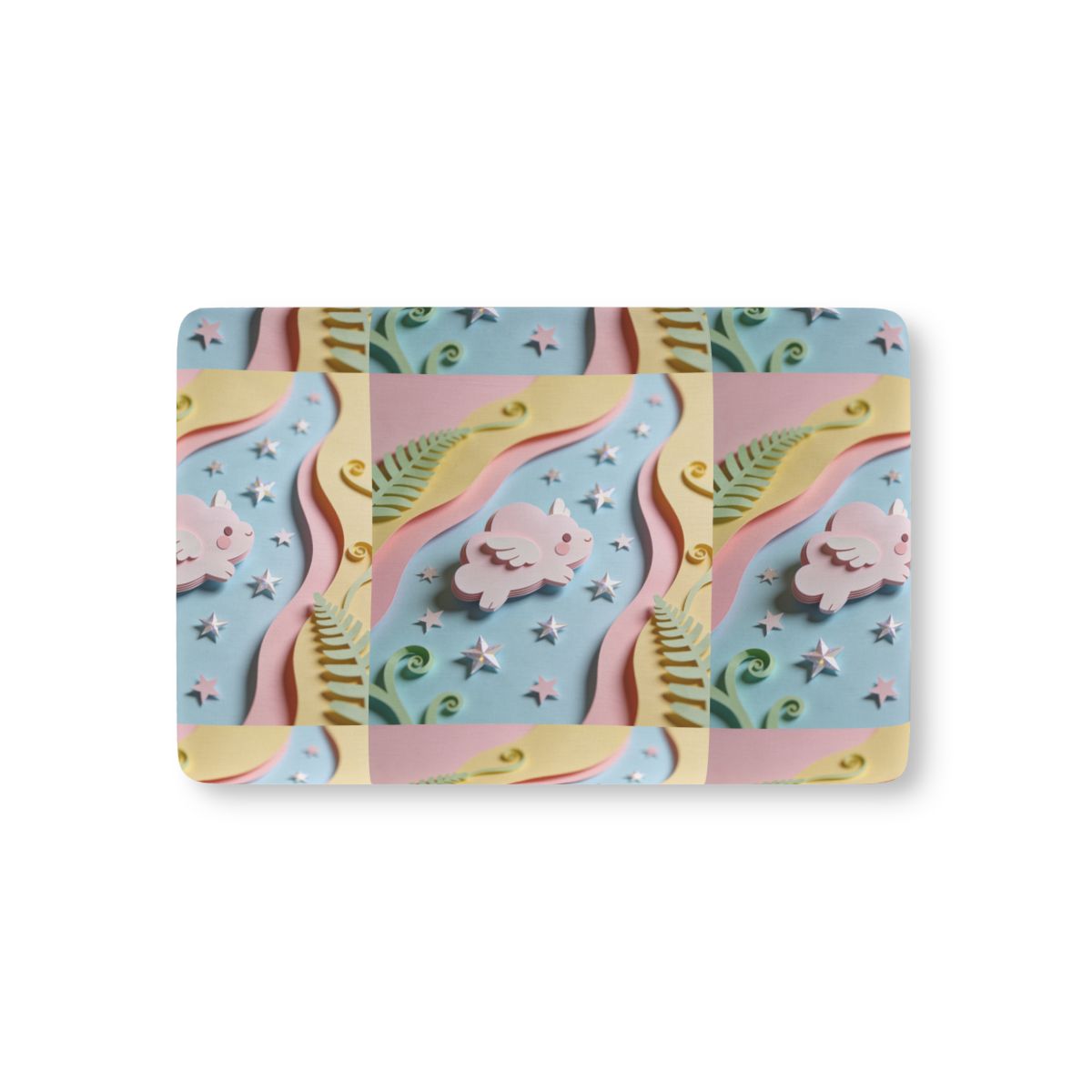 HD Pastel Cloudwing Fitted Crib Sheet