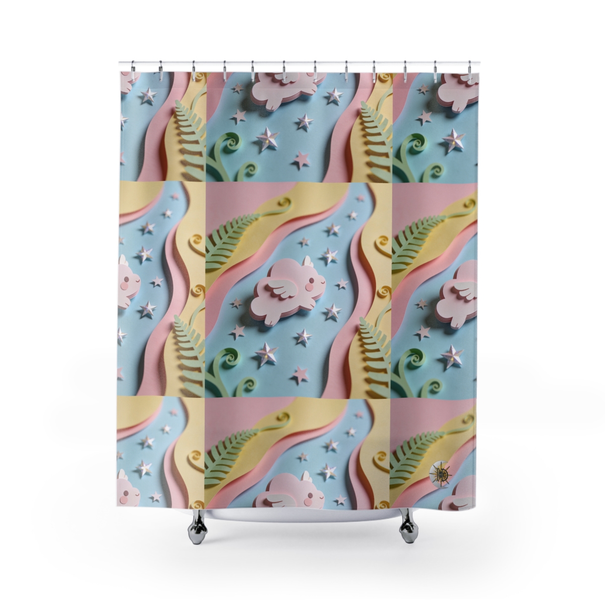 HD Pastel Cloudwing Shower Curtain