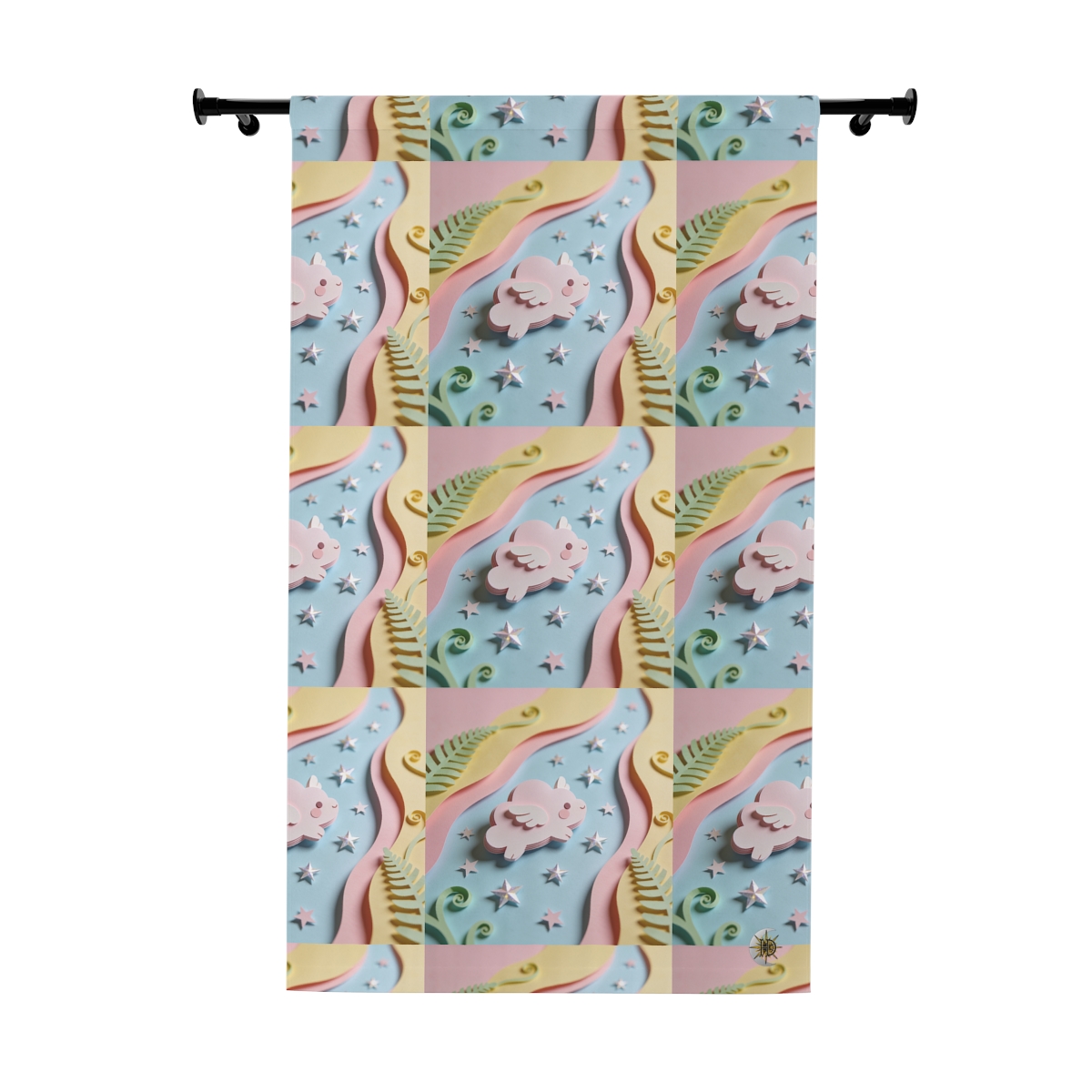 HD Pastel Cloudwing Blackout Window Curtain Panel