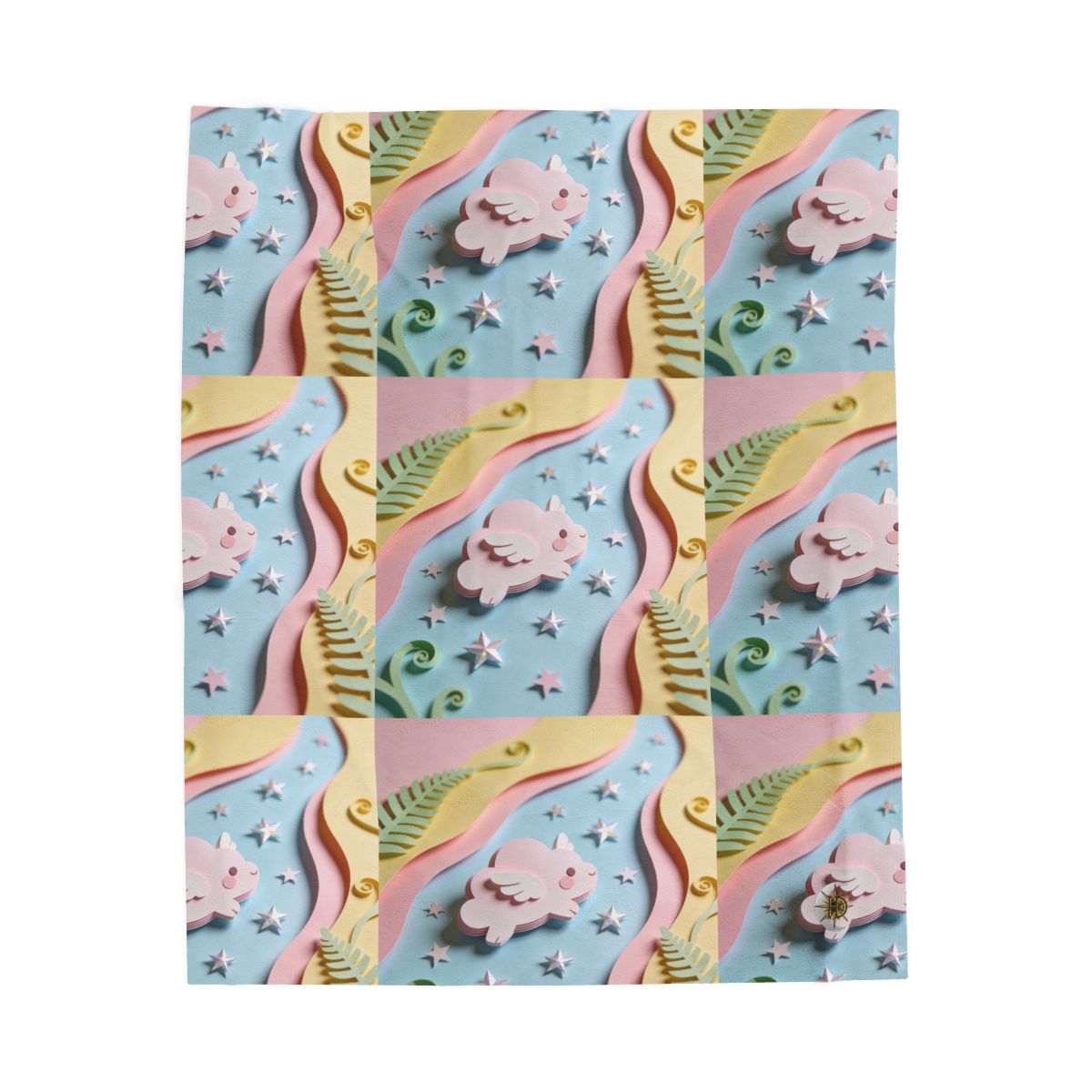 HD Pastel Cloudwing Velveteen Plush Blanket — additional view