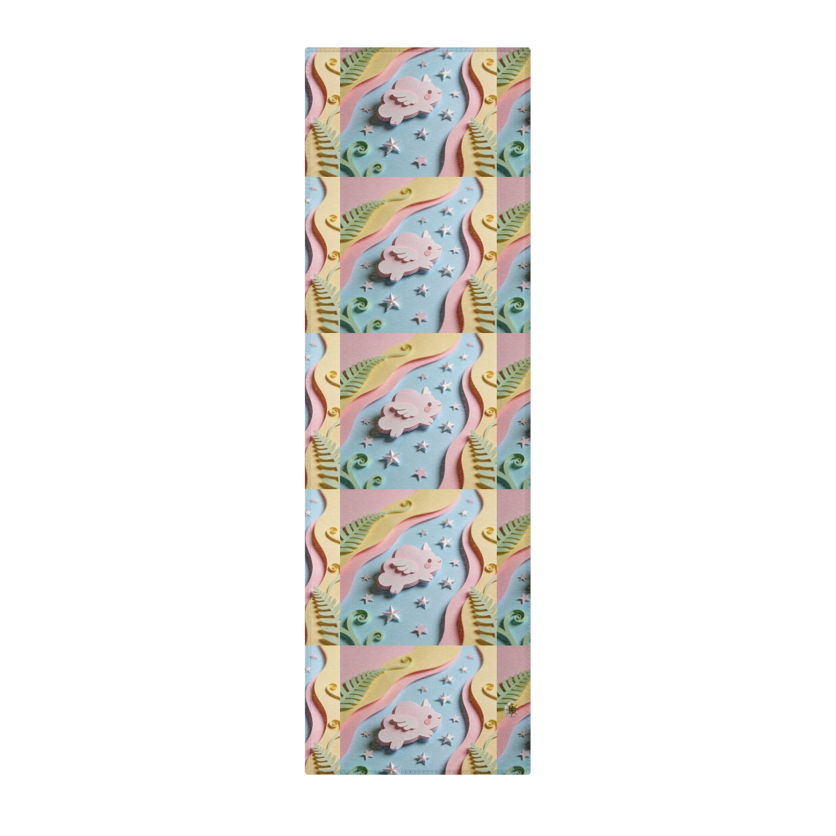 HD Pastel Cloudwing Polyester Chenille Area Rug — additional view