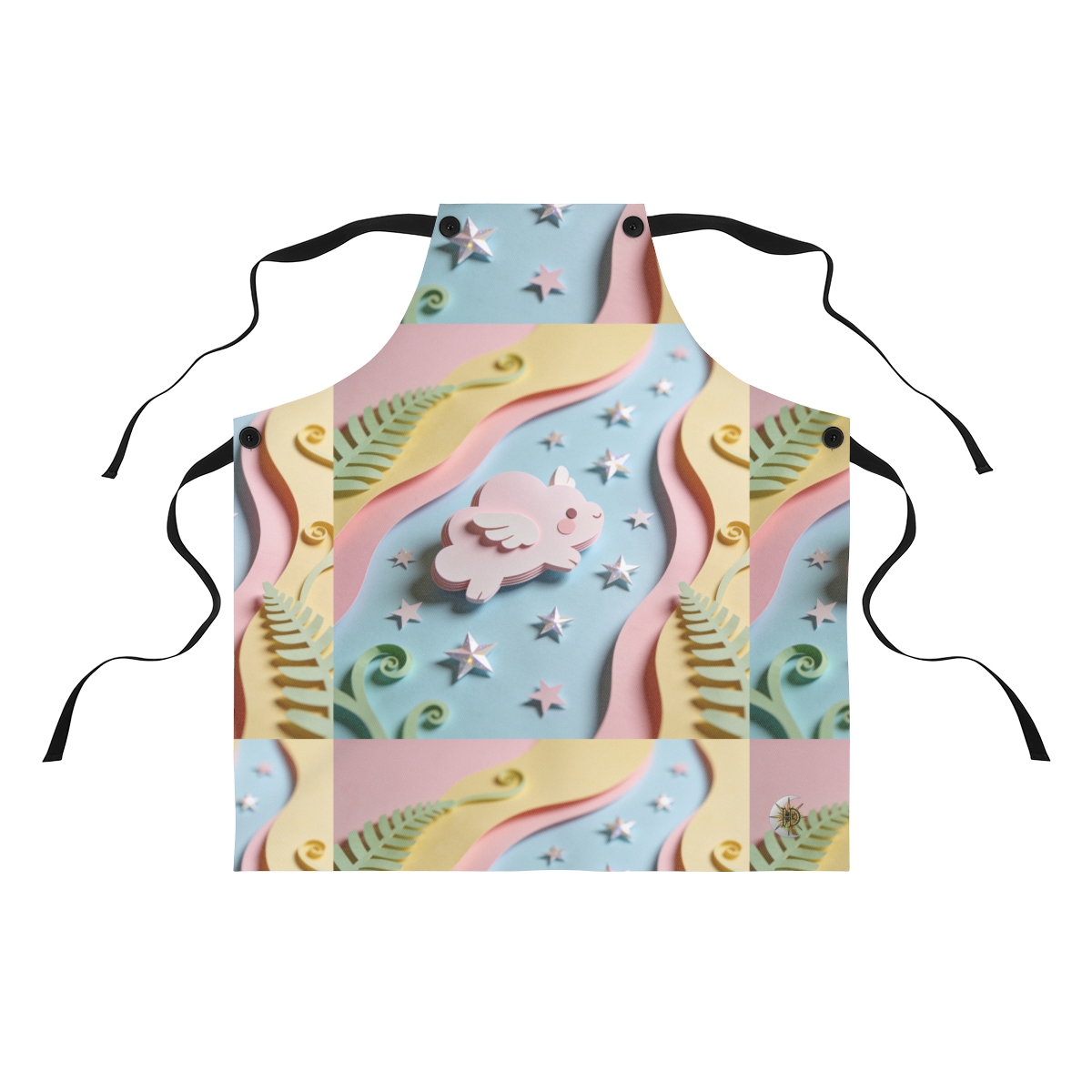 HD Pastel Cloudwing Polyester Kitchen Apron