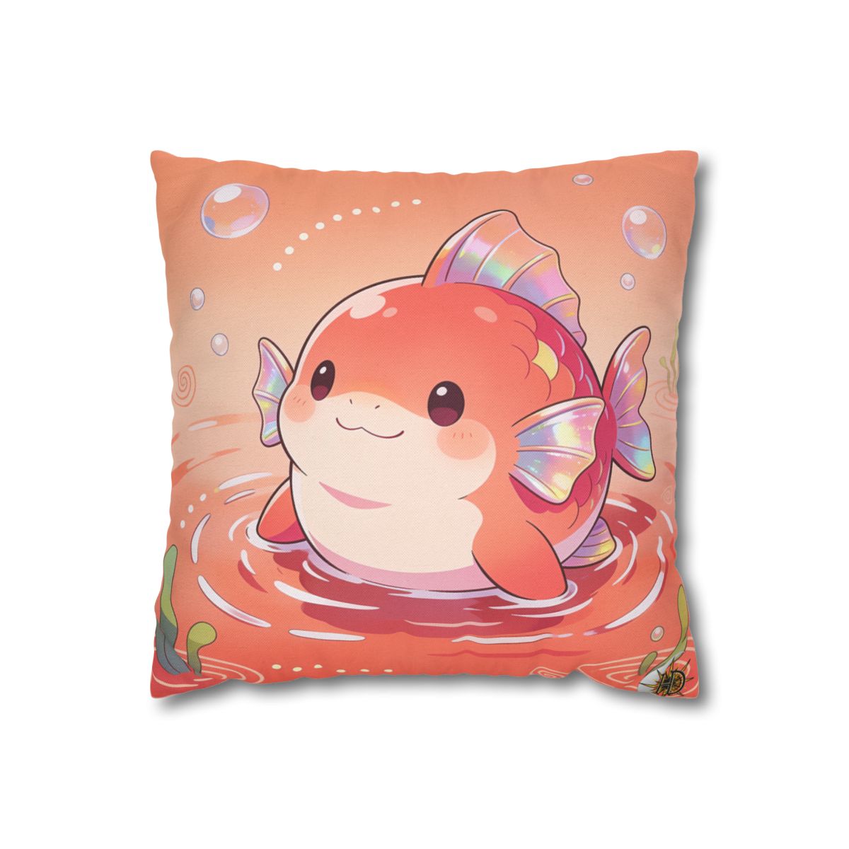 HD Coralfin Companion Square Polyester Pillow Cover