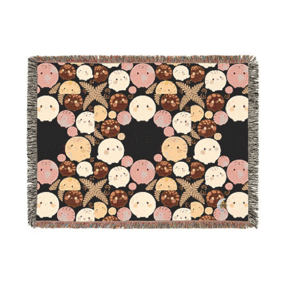 HD Pebble Moon Parade 100% Cotton Woven Blanket — additional view