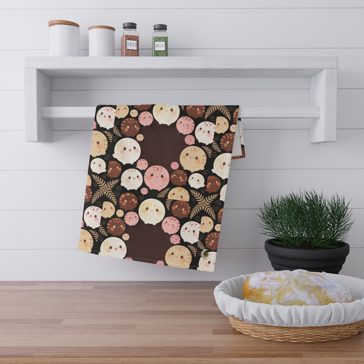 HD Pebble Moon Parade 100% Cotton Twill Tea Towel