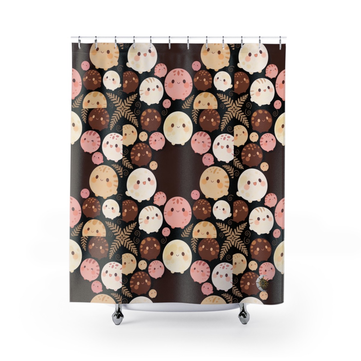 HD Pebble Moon Parade Shower Curtain