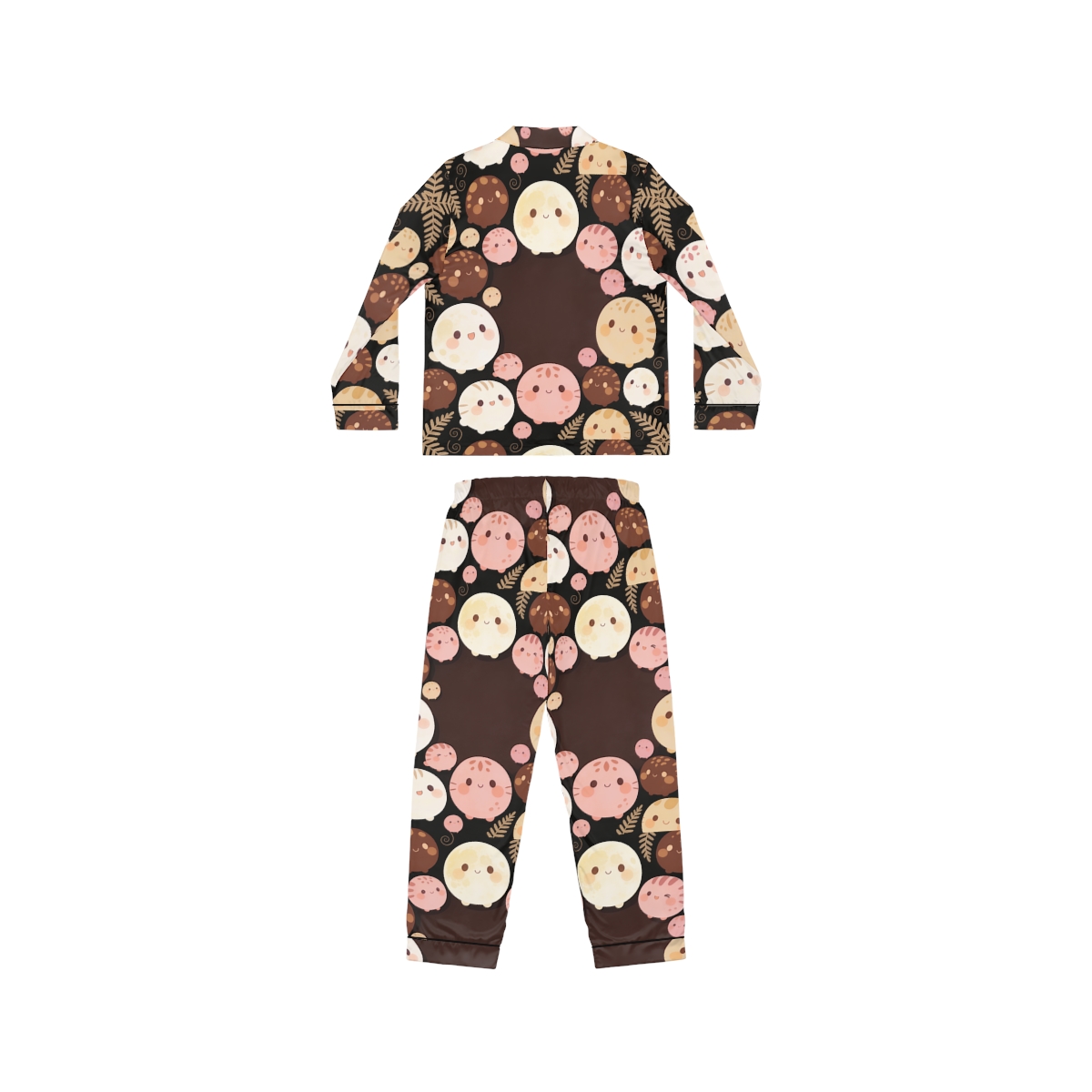HD Pebble Moon Parade Women’s Satin Pajama Set — additional view