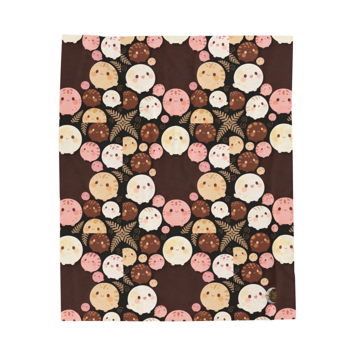 HD Pebble Moon Parade Velveteen Plush Blanket — additional view