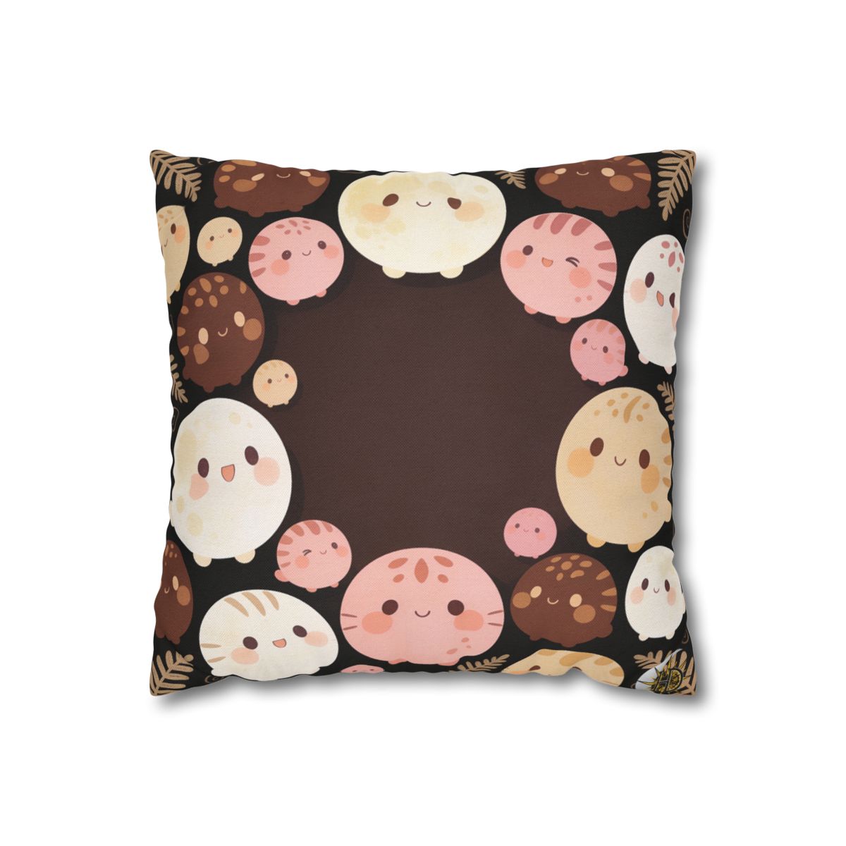 HD Pebble Moon Parade Square Polyester Pillow Cover