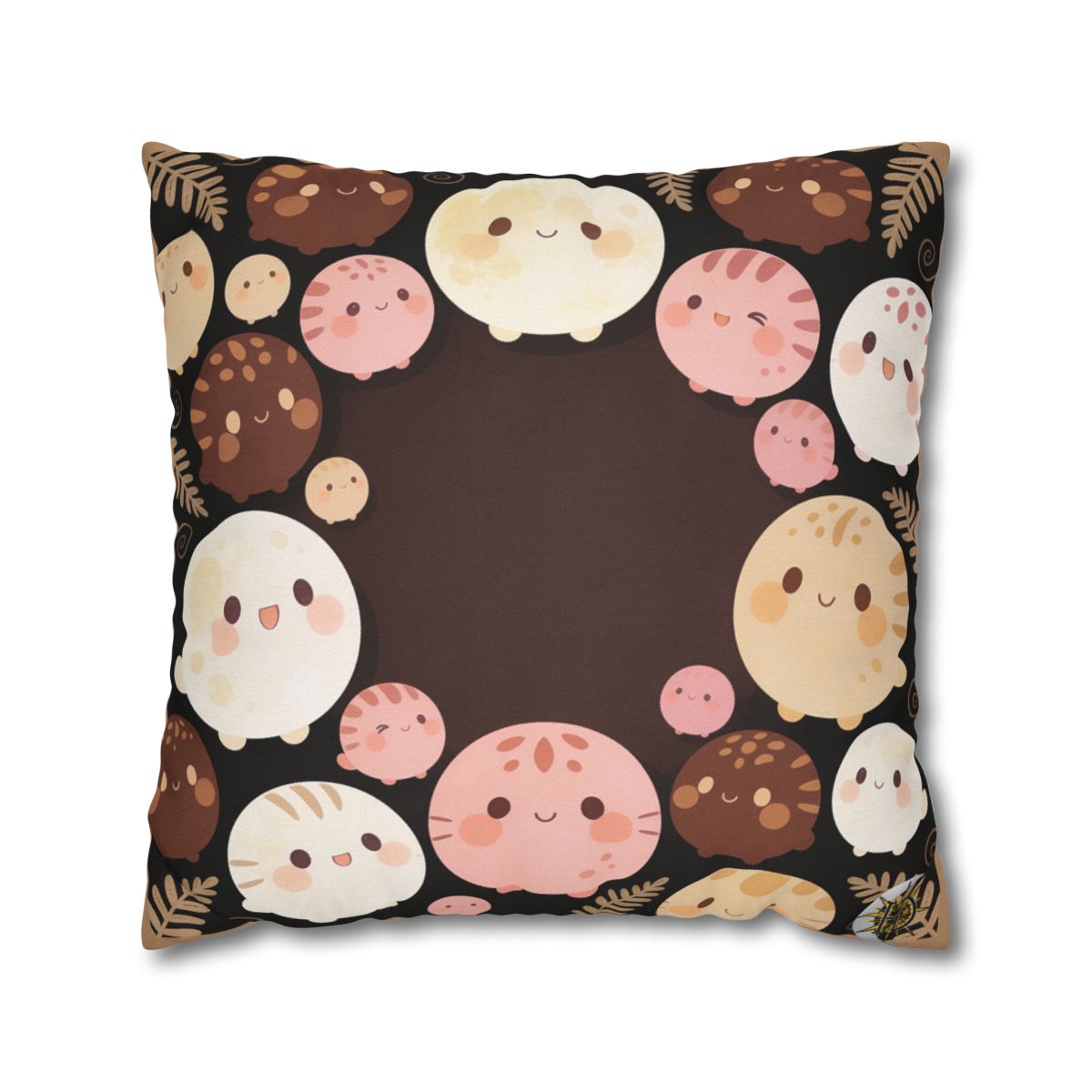 HD Pebble Moon Parade Square Polyester Pillow Cover — additional view
