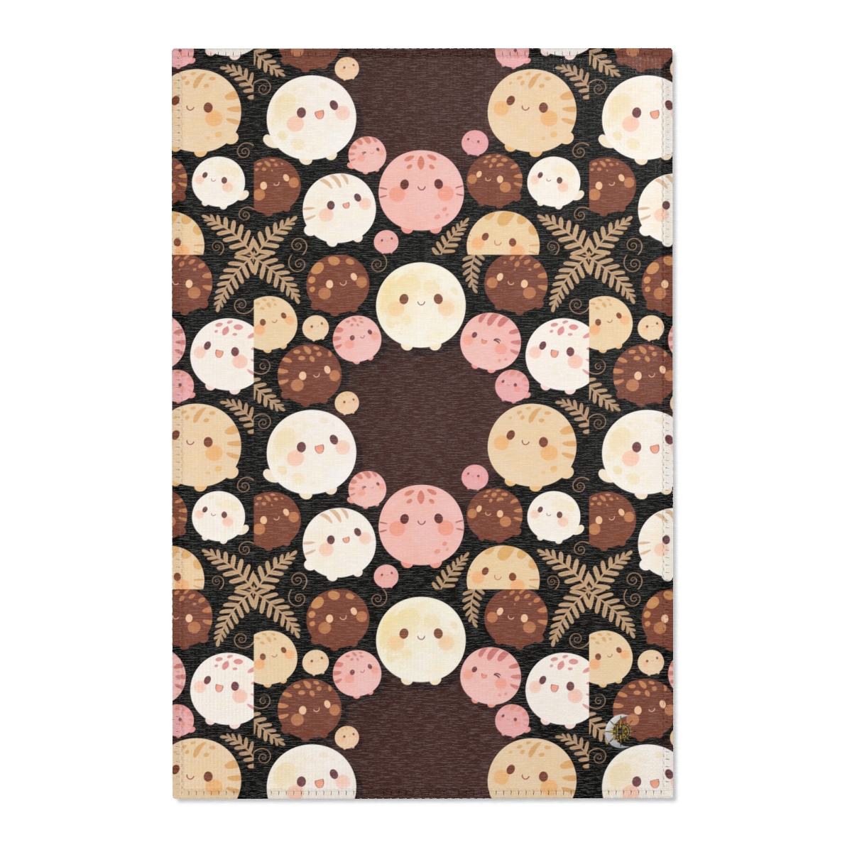 HD Pebble Moon Parade Polyester Chenille Area Rug