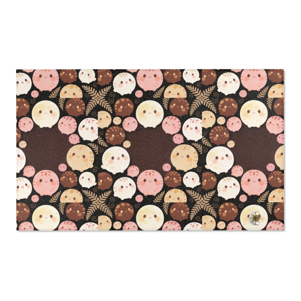 HD Pebble Moon Parade Polyester Chenille Area Rug — additional view