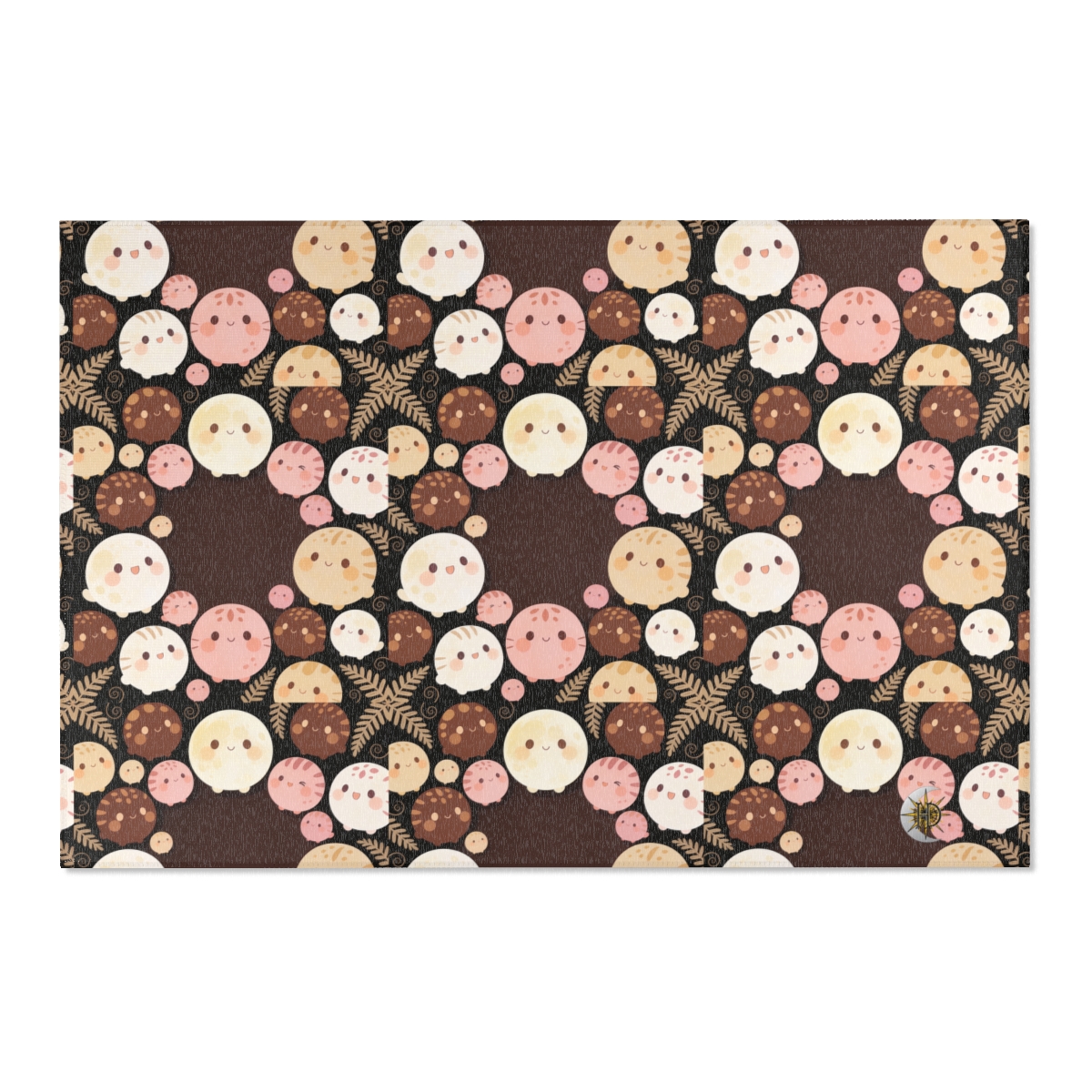 HD Pebble Moon Parade Polyester Chenille Area Rug — additional view