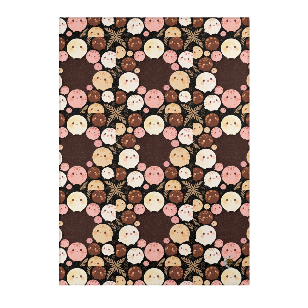 HD Pebble Moon Parade Polyester Chenille Area Rug — additional view