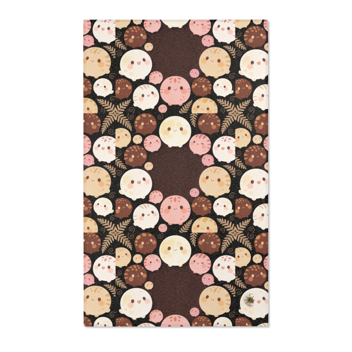 HD Pebble Moon Parade Polyester Chenille Area Rug — additional view