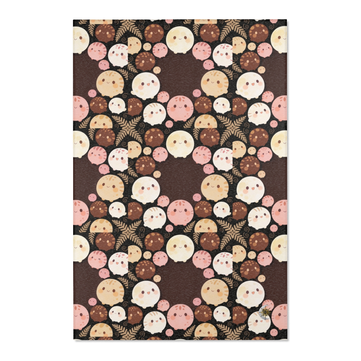 HD Pebble Moon Parade Polyester Chenille Area Rug — additional view