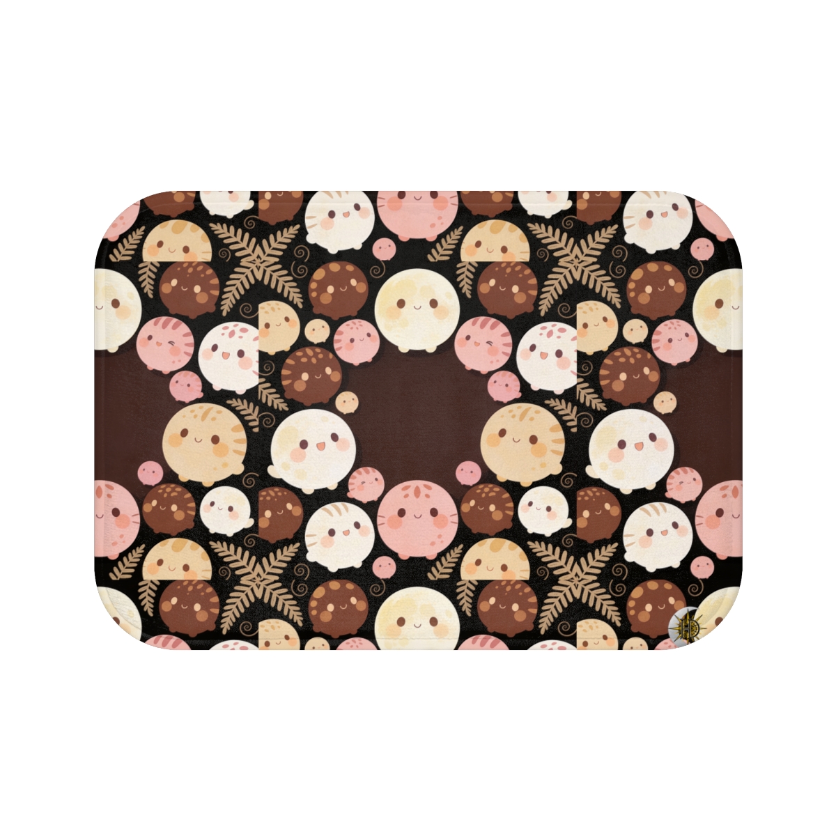 HD Pebble Moon Parade Memory-Foam Bath Mat — additional view