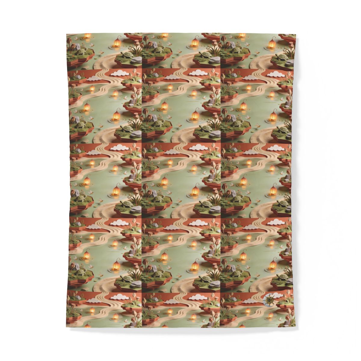 HD Lantern Pond 100% Cotton Duvet Cover — additional view