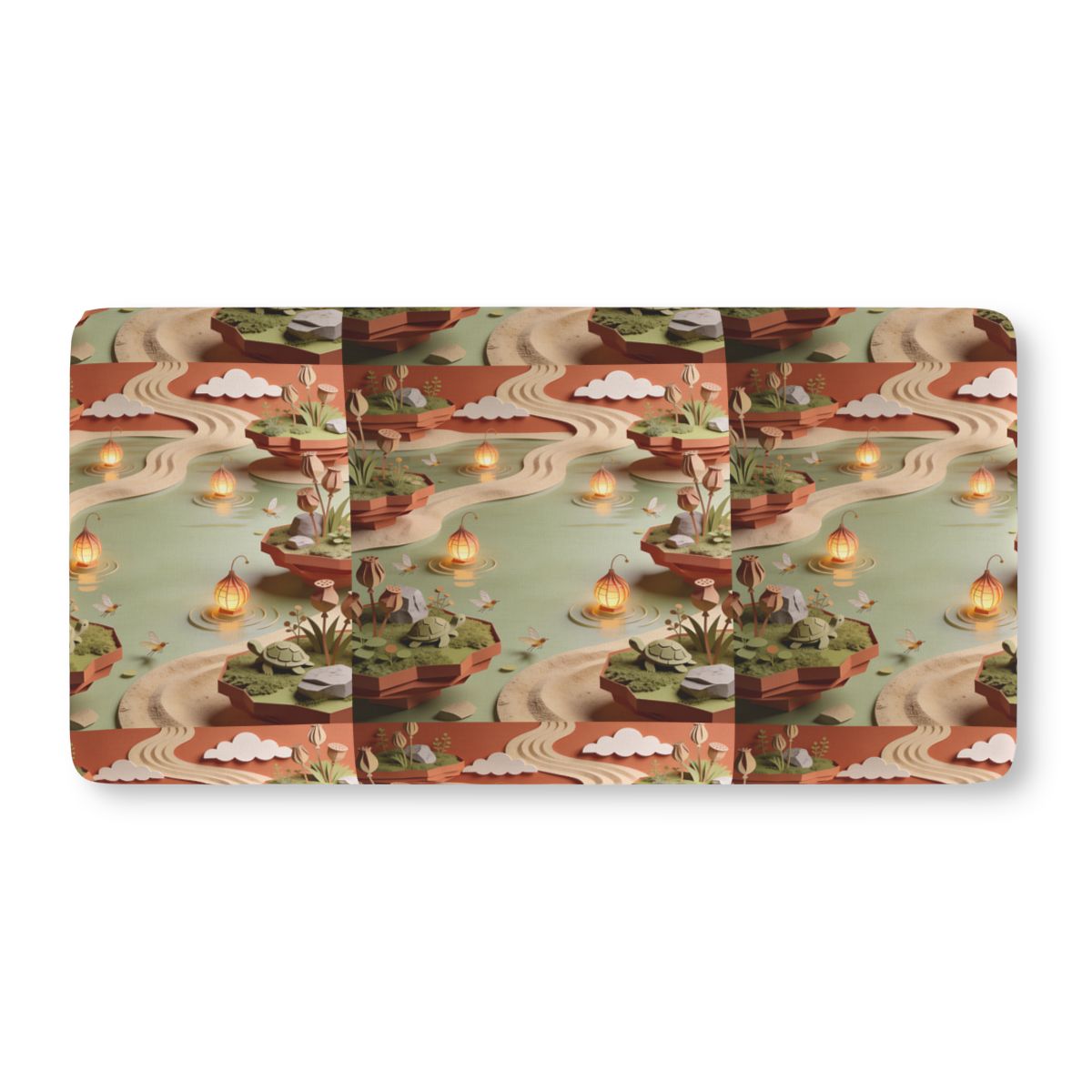 HD Lantern Pond Fitted Crib Sheet — additional view