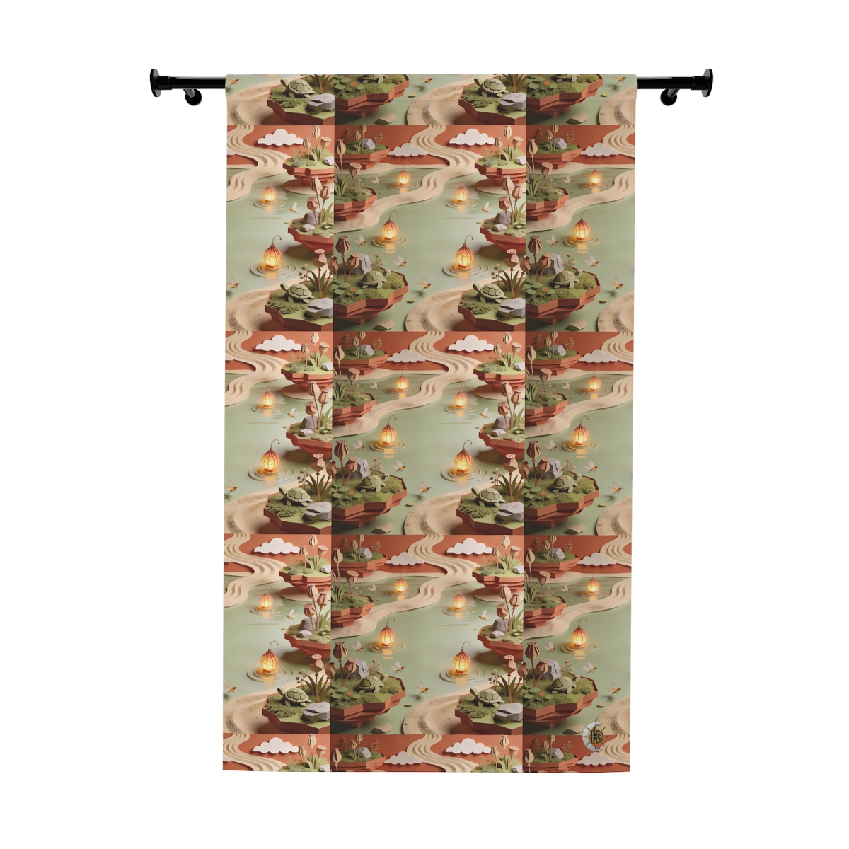 HD Lantern Pond Blackout Window Curtain Panel