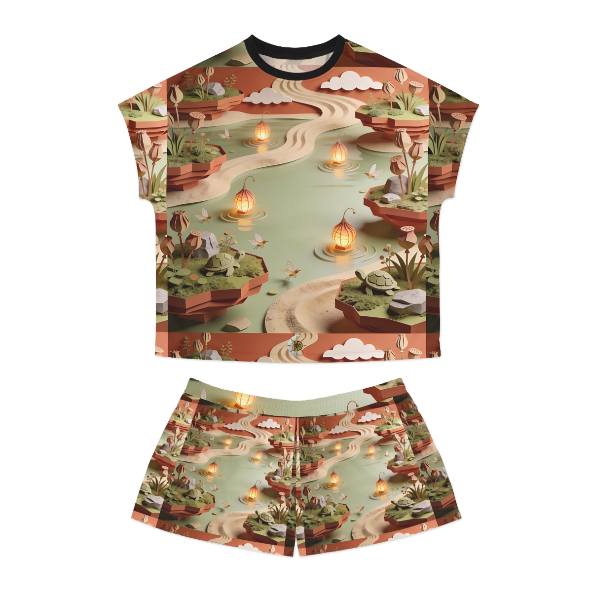 HD Lantern Pond Women’s Short Pajama Set