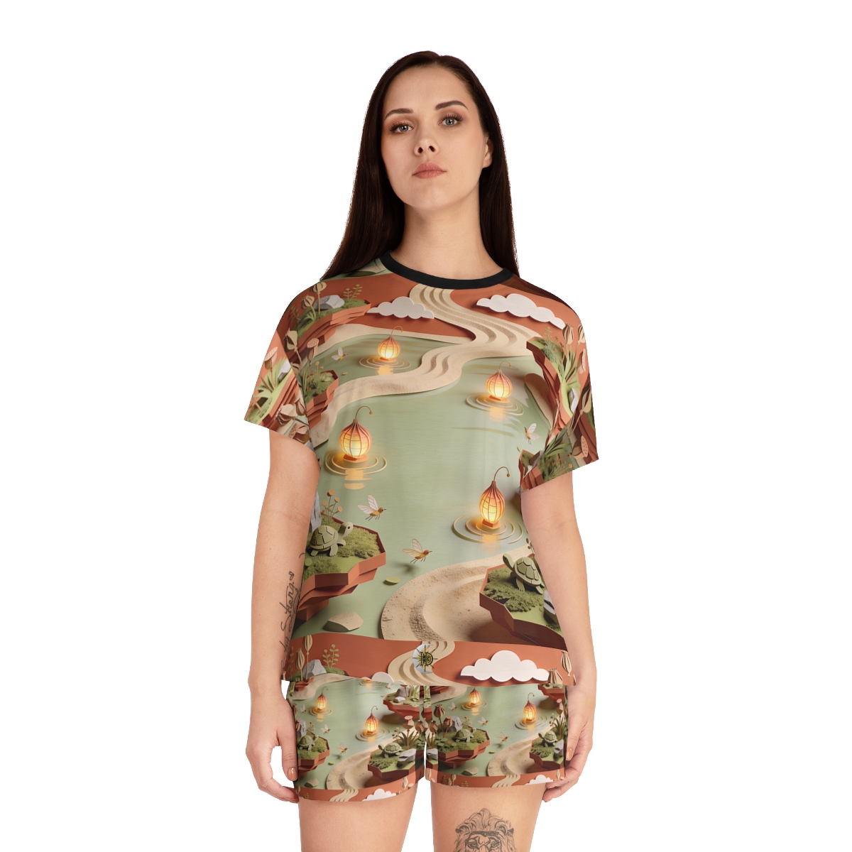 HD Lantern Pond Women’s Short Pajama Set — additional view