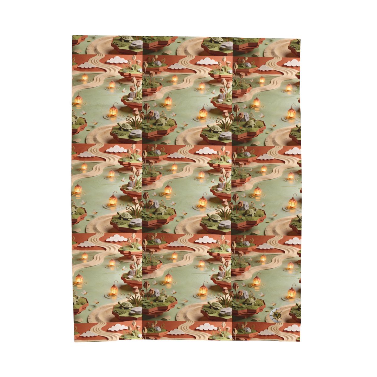 HD Lantern Pond Velveteen Plush Blanket — additional view