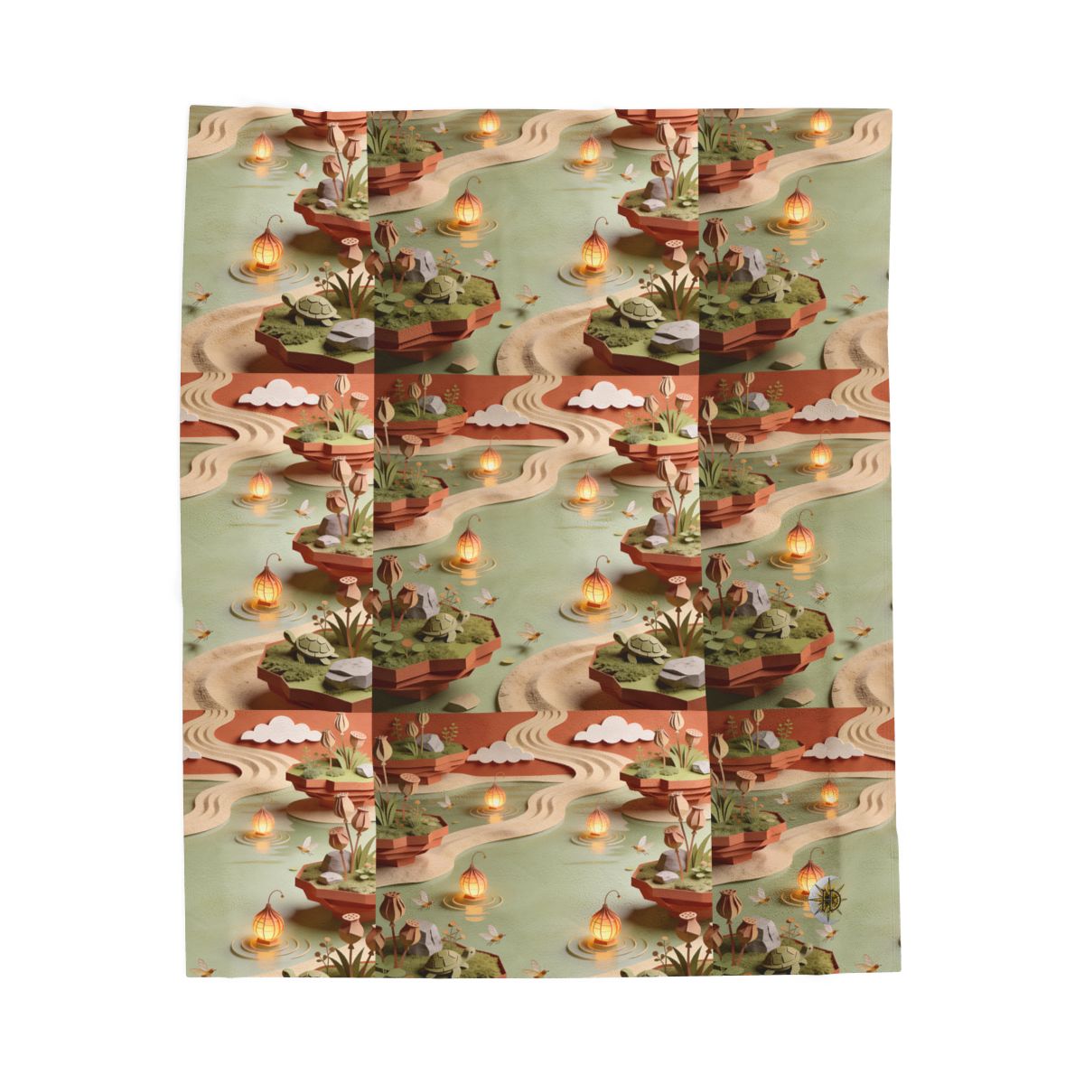 HD Lantern Pond Velveteen Plush Blanket — additional view