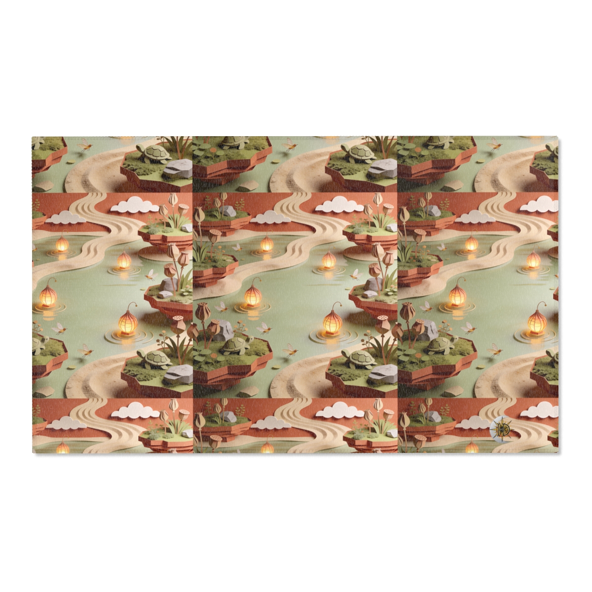 HD Lantern Pond Polyester Chenille Area Rug — additional view