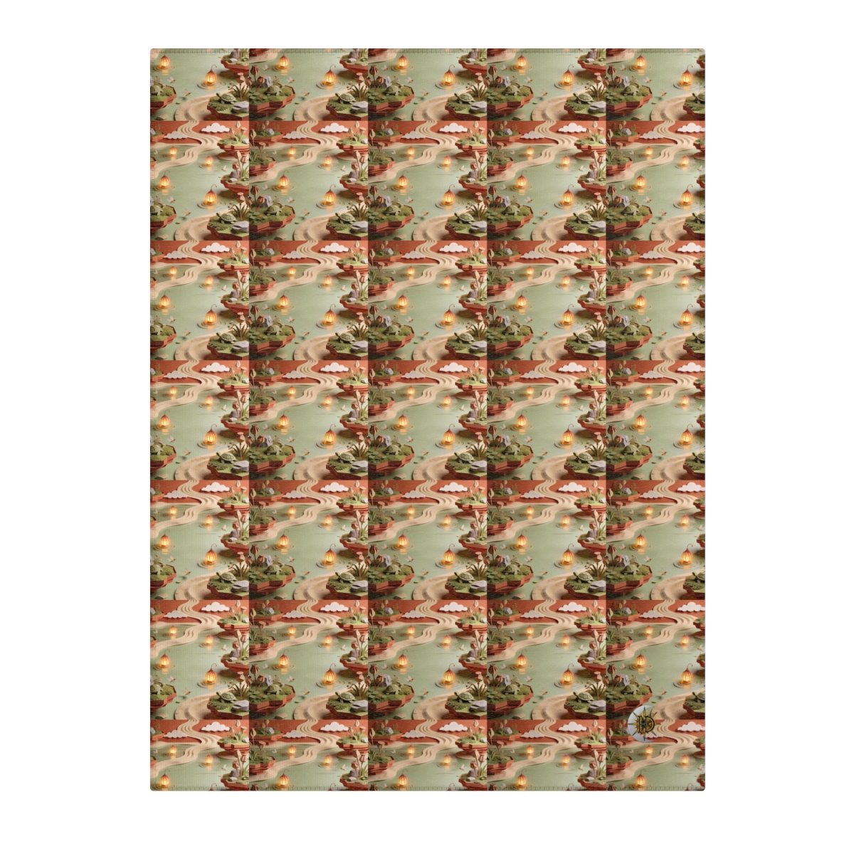 HD Lantern Pond Polyester Chenille Area Rug — additional view