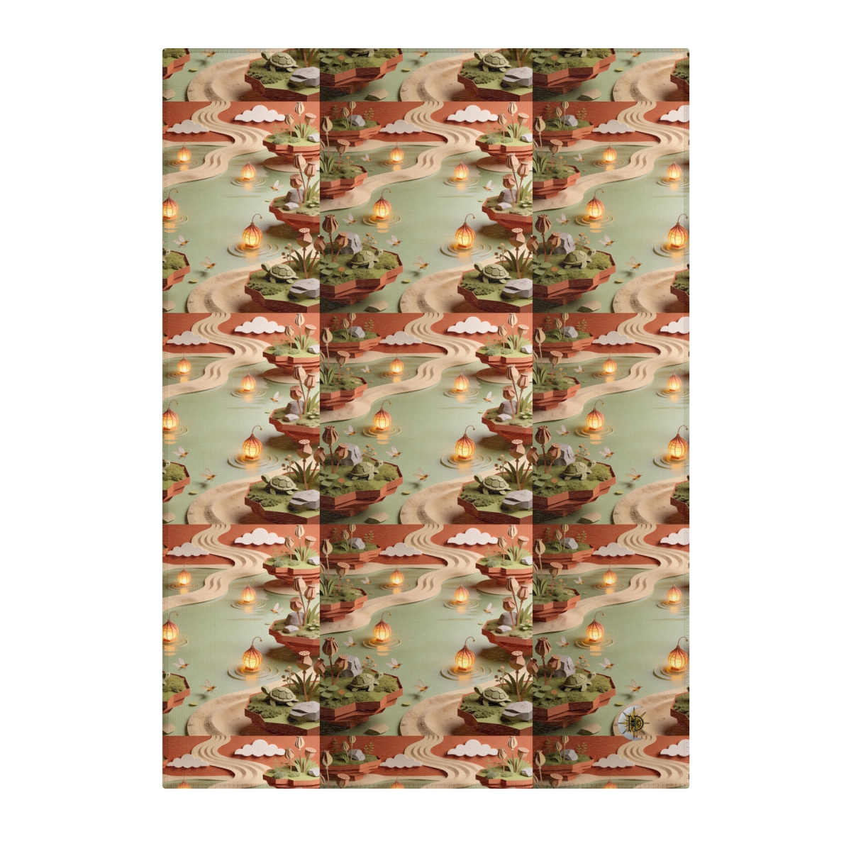 HD Lantern Pond Polyester Chenille Area Rug — additional view