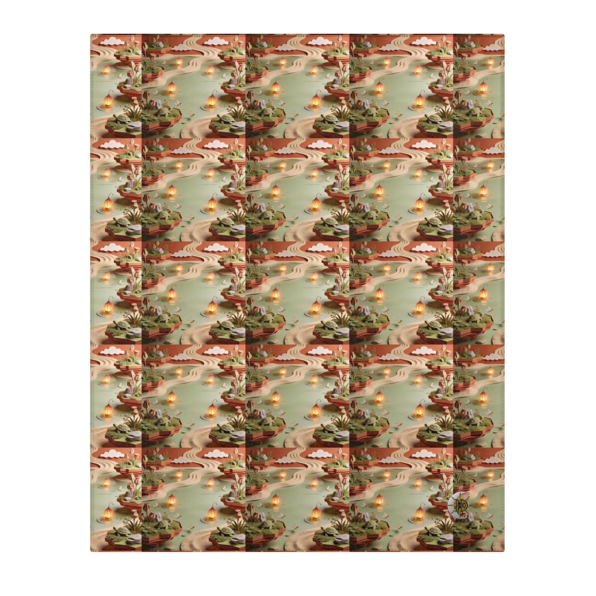HD Lantern Pond Polyester Chenille Area Rug — additional view