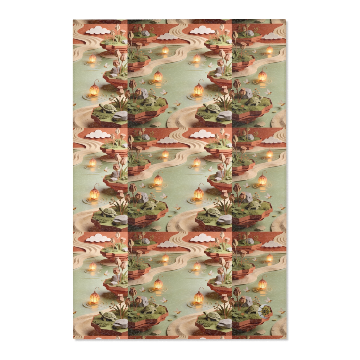 HD Lantern Pond Polyester Chenille Area Rug — additional view